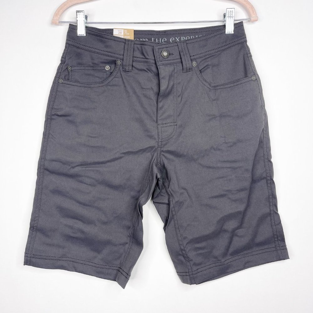 NWT prAna Brion Short 11" Inseam 28 Charcoal Abrasion Resistant Reinforced Rivet - Picture 4 of 16